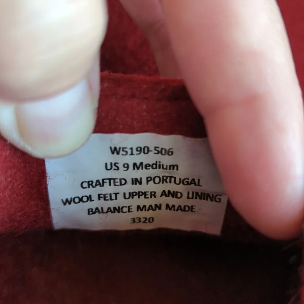 Samuel Hubbard Red Wool 🦙 Clog / Shoes Women's Size 9 Made In Portugal - Picture 7 of 9